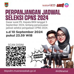 Pengumuman Penyesuaian Jadwal Seleksi CPNS Tahun 2024 